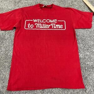 Vintage Welcome to Miller Time 1980’s T Shirt size Medium